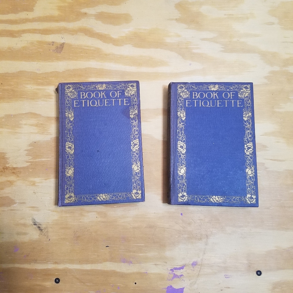 Lillian Eichler BOOK OF ETIQUETTE vol. 1 & vol. 2